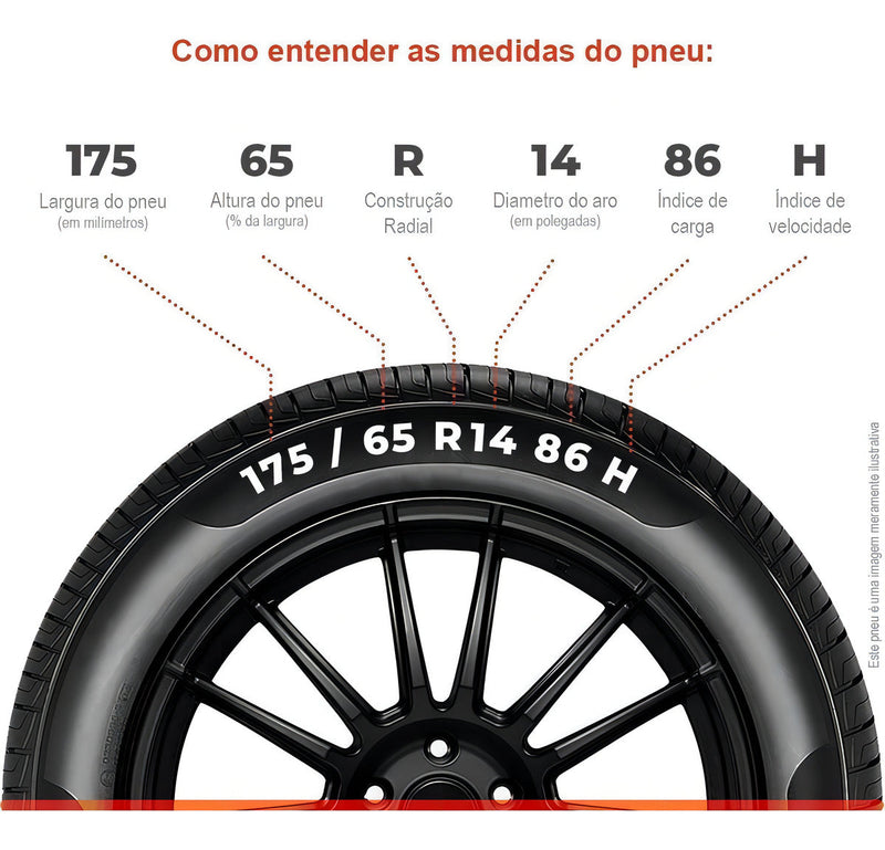 Kit 4 Pneus 175/65r14 Goodyear Assurance Maxlife 86h Índice de velocidade H