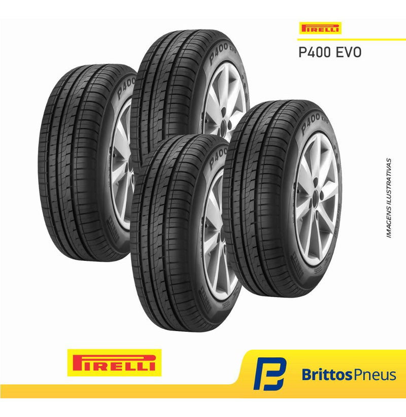 Kit 4 Pneus Pirelli Aro 15 P400 Evo 185/60 R15 84h