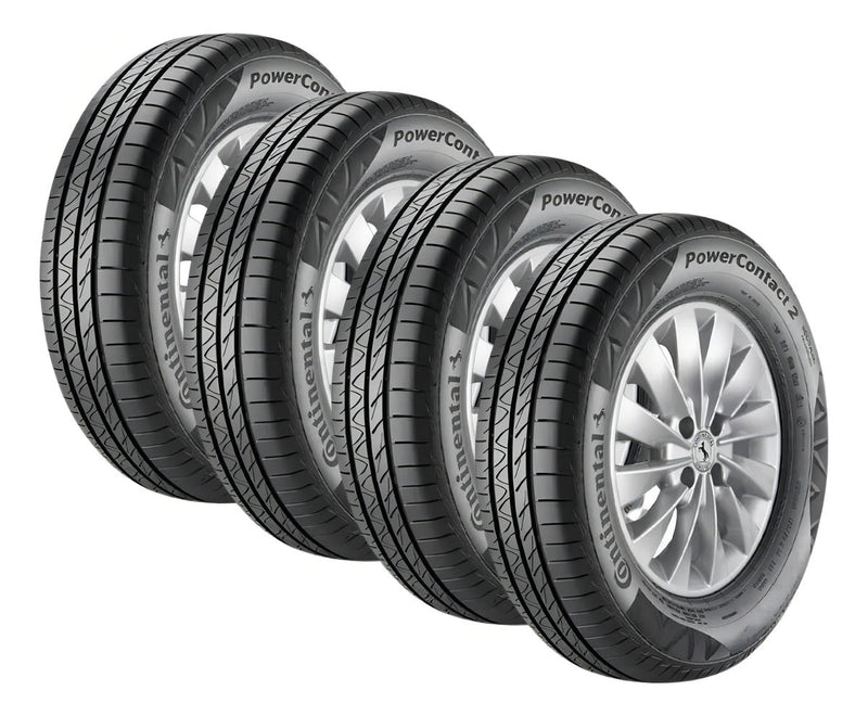 Kit 4 Pneus 195/55R15 Continental PowerContact 2 85H Aro 15